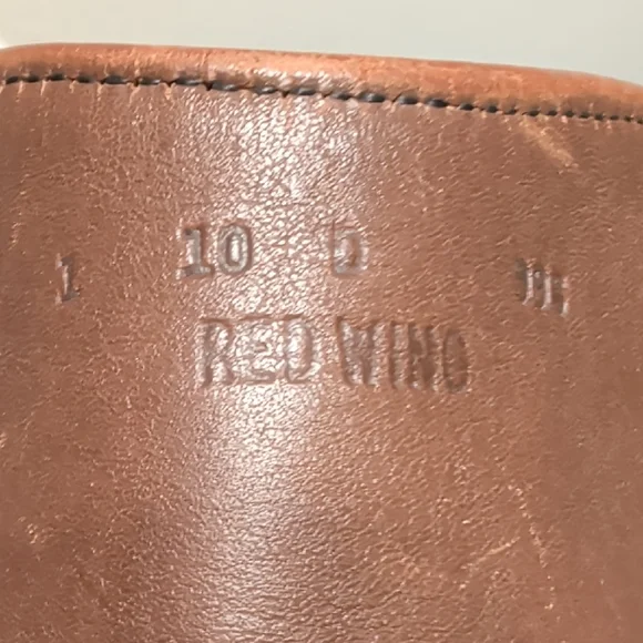 VTG Red Wing's Pecos Brown Leather Boots Men's Shoes size 10 D Made In The USA